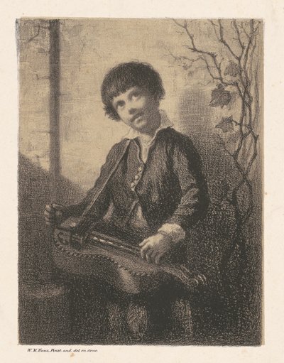 De Draaiorgeljongen door William Morris Hunt