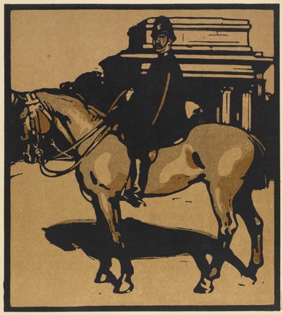 Londense Typen: Politieagent (Constitution Hill) door William Nicholson