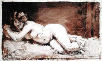 Naakte vrouwelijke figuur door William Orpen