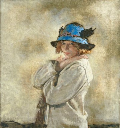 De blauwe hoed door William Orpen