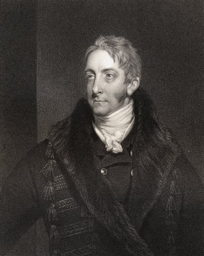 Cropley Ashley Cooper, 6e Graaf van Shaftesbury, gegraveerd door W. Holl (1807-71), uit 