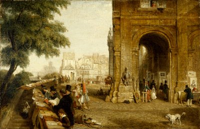 De quai Conti in Parijs in 1846 door William Parrott