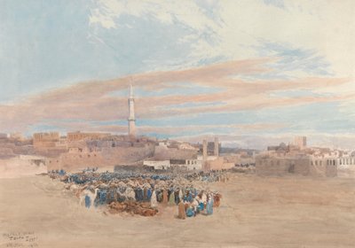 De markt, Tanta, Egypte door William Paton Burton