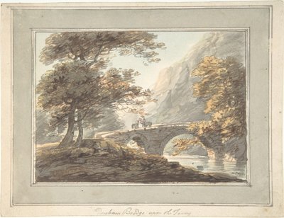 Denham Bridge over de Tavy, 1780-1830 door William Payne