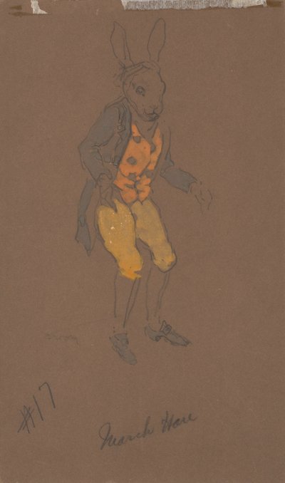 Maartse Haas (kostuumontwerp van Alice-in-Wonderland, 1915) door William Penhallow Henderson