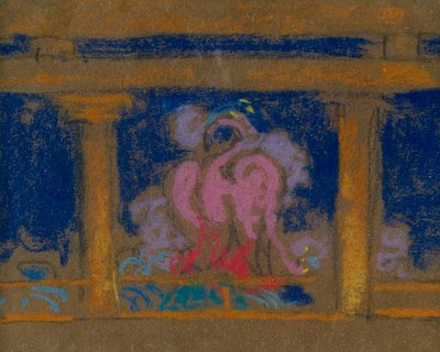 Studie voor scène in de Dochter van de Hemel, Santa Fe, 1915 door William Penhallow Henderson