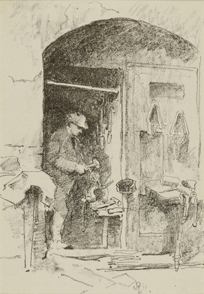 De ijzeren arbeider door William Penhallow Henderson