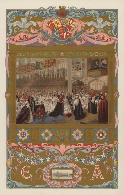 Het huwelijk van de toekomstige koning Edward VII en koningin Alexandra, in St George