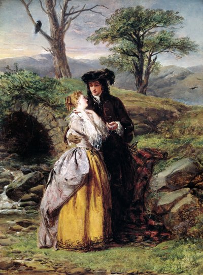 De verloofde van Lammermoor, geïnspireerd door de opera van Gaetano Donizetti door William Powell Frith