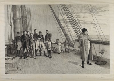 Napoleon aan boord van 