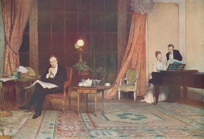 De stem van haar moeder, ca. 1888, ca. 1900 door William Quiller Orchardson