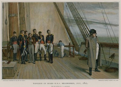 Napoleon aan boord van HMS Bellerophon door William Quiller Orchardson