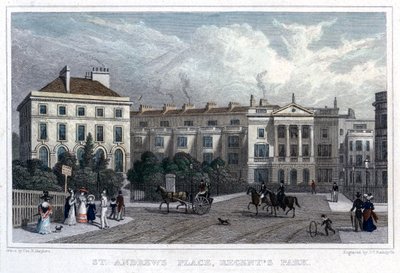 St Andrews Place, Regents Park, Londen door William Radclyffe