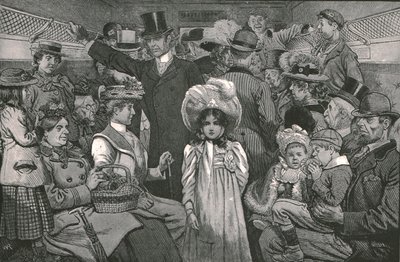 Komen kijken naar de kroningsprocessie, 1902 door William Ralston