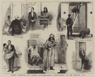 De Anti-Spiritualistische Show van Messrs Maskelyne en Cooke in de Egyptische Hal door William Ralston