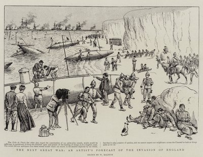 De volgende grote oorlog, een voorspelling van een kunstenaar over de invasie van Engeland door William Ralston