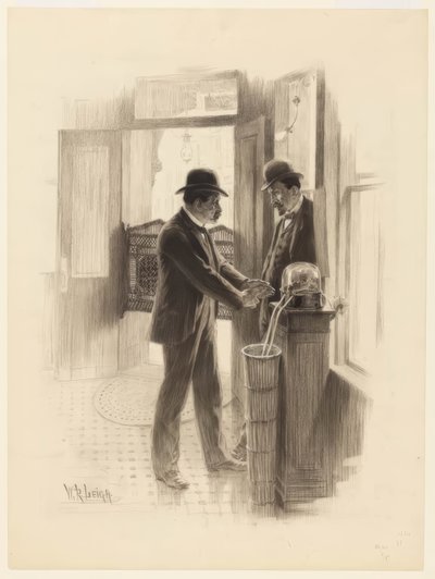 "Ik denk niet dat het omhoog gaat; ik weet dat het omhoog gaat!" door William Robinson Leigh