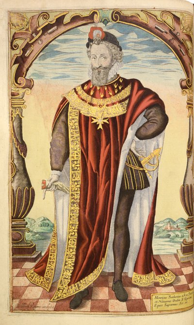 Hendrik IV van Frankrijk, uit Honor Military, and Civill, William Segar, uitgegeven door Robert Barker, Londen, 1602 door William Rogers