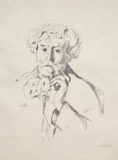 Edmond de Goncourt door William Rothenstein