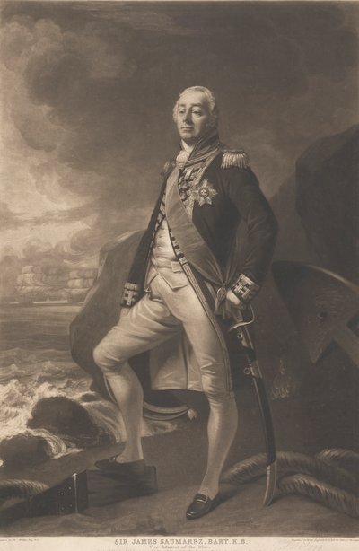 Sir James Saumarez, 1e Baron de Saumarez door William Say