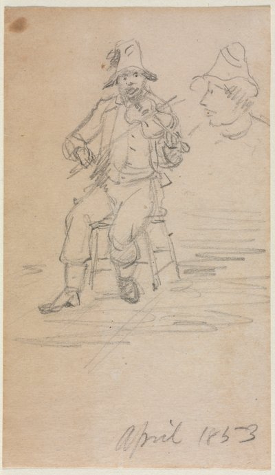 De vioolspelende bedelaar, 1853 door William Sidney Mount