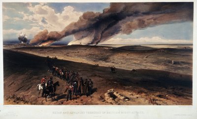 De Redan en de Britse loopgraven door William Crimea Simpson