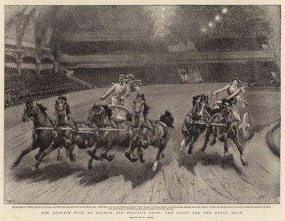De wagenrace bij Barnum en Bailey