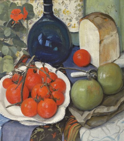 Stilleven met Tomaten en Appels door William Somerville Shanks