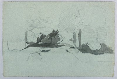 Studie van landschap door William Stanley Haseltine