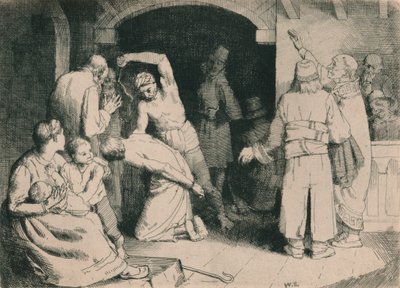 De geseling van Getrouwe, ca. 1916 door William Strang