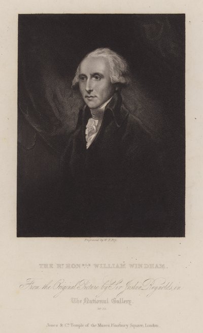 William Windham, Engelse Whig-politicus door William Thomas Fry