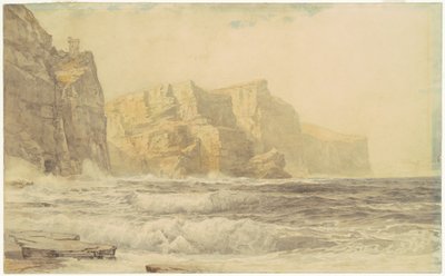 Baldart Kasteel, Kilkee, County Clare, Ierland door William Trost Richards