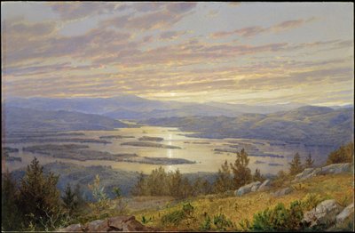 Lake Squam vanaf Red Hill door William Trost Richards