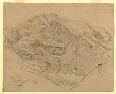 Landschap, Jungfrau, Zwitserland door William Trost Richards