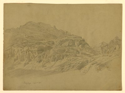 Landschap, Meiringen, Zwitserland door William Trost Richards