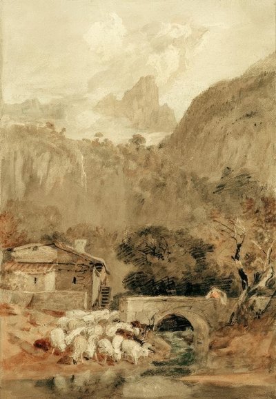 Aiguillette vanuit het dal van de Cluse door Joseph Mallord William Turner
