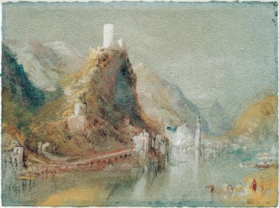 Cochem gezien vanuit zuidelijke richting door Joseph Mallord William Turner