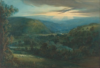 Dageraad in de valleien van Devon, 1832 door Joseph Mallord William Turner