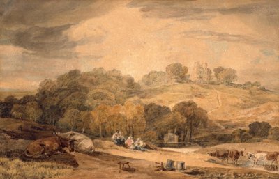 Donnington Castle, Newbury, Berkshire door Joseph Mallord William Turner