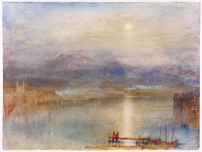 Maanlicht over het Vierwoudstrekenmeer door Joseph Mallord William Turner