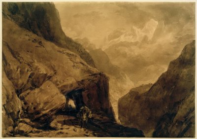 Mt St Gothard door Joseph Mallord William Turner