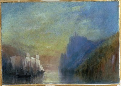 Aan de Rijn door Joseph Mallord William Turner