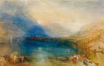 Het Meer van Zug: vroege ochtend door Joseph Mallord William Turner