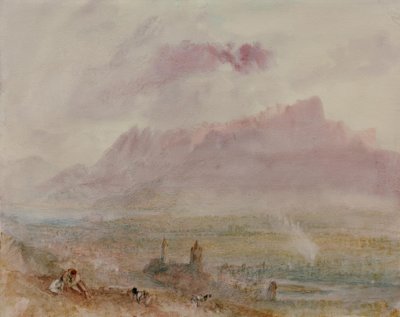 De stad en het meer van Thun door Joseph Mallord William Turner