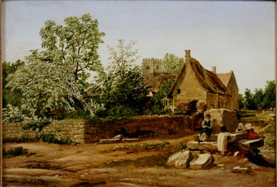 Uitzicht op Marston, nabij Oxford, begin 19e eeuw door Joseph Mallord William Turner