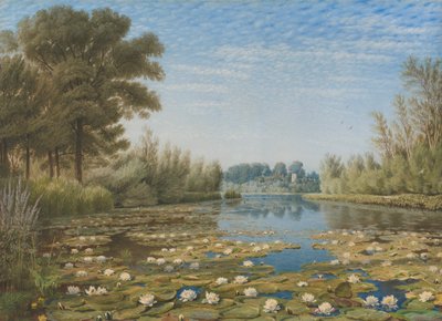Scène bij Shipton on Cherwell, Oxfordshire door William Turner of Oxford