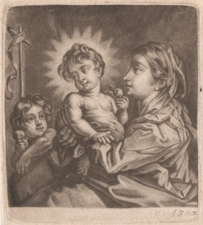 Maagd, Christus Kind en St. Johannes door William Vincent