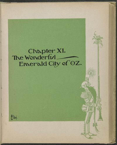 Illustratie uit "De wonderbaarlijke tovenaar van Oz" door Lyman Frank Baum door William Wallace Denslow