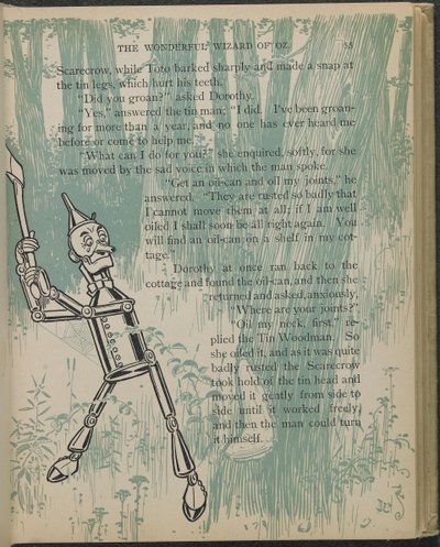 Illustratie uit "De wonderbaarlijke tovenaar van Oz" door Lyman Frank Baum door William Wallace Denslow