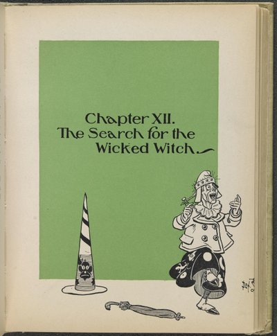 Illustratie uit "De wonderbaarlijke tovenaar van Oz" door Lyman Frank Baum door William Wallace Denslow
